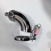 Solid Cock Cage With Removable Urethral Plug